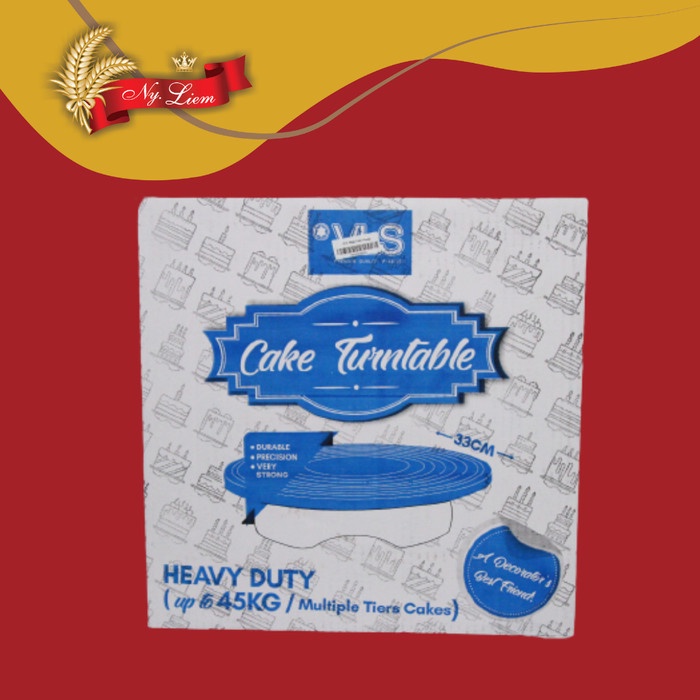 VLS Cake Turntable / Meja Putar Plastik 1 pcs