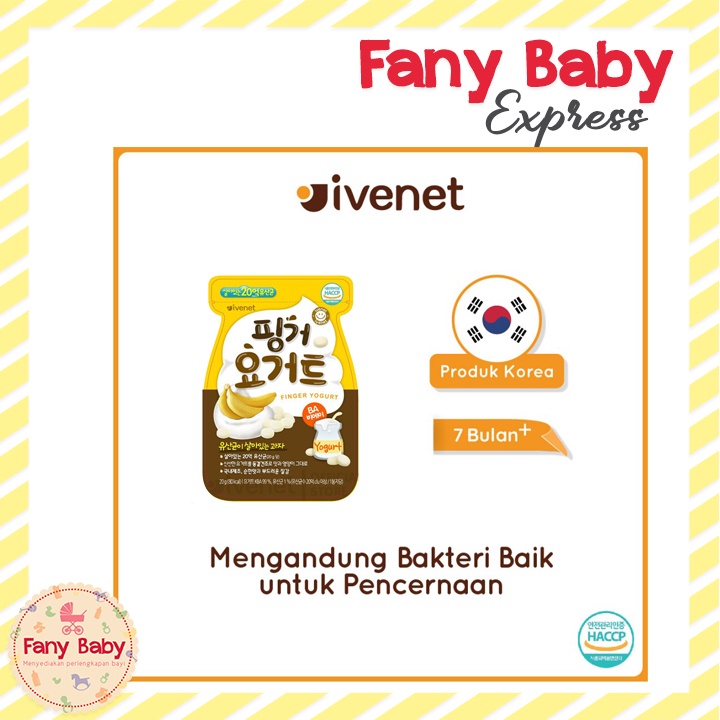 IVENET FINGER YOGURT 20 GRAM / 1-3 TAHUN