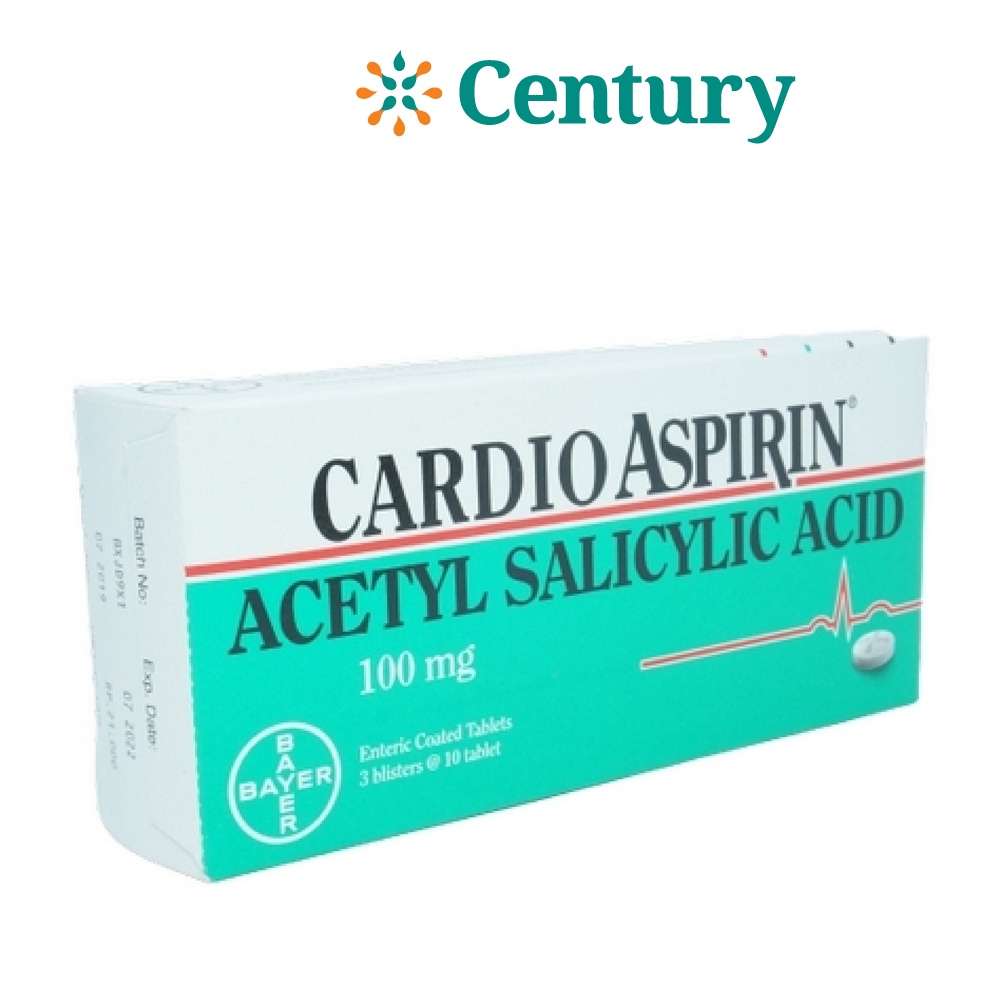 CARDIO ASPIRIN 100 MG 1 BLISTER @ 10 TABLET SALUT ENTERIK