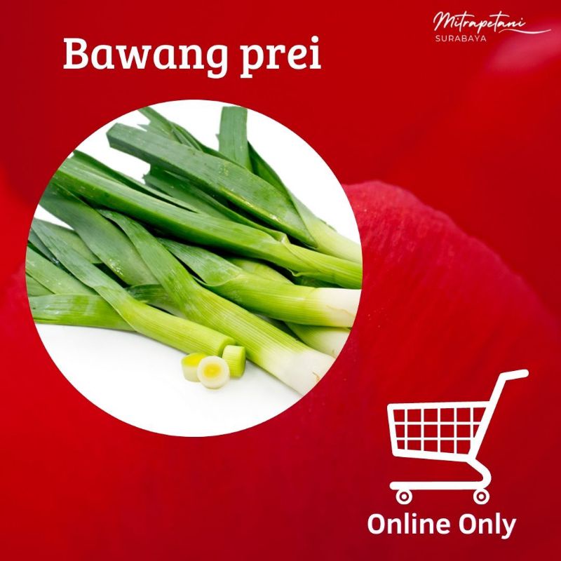 

Bawang prei, Daun bawang prei 250 gram, Bawang prei besar segar