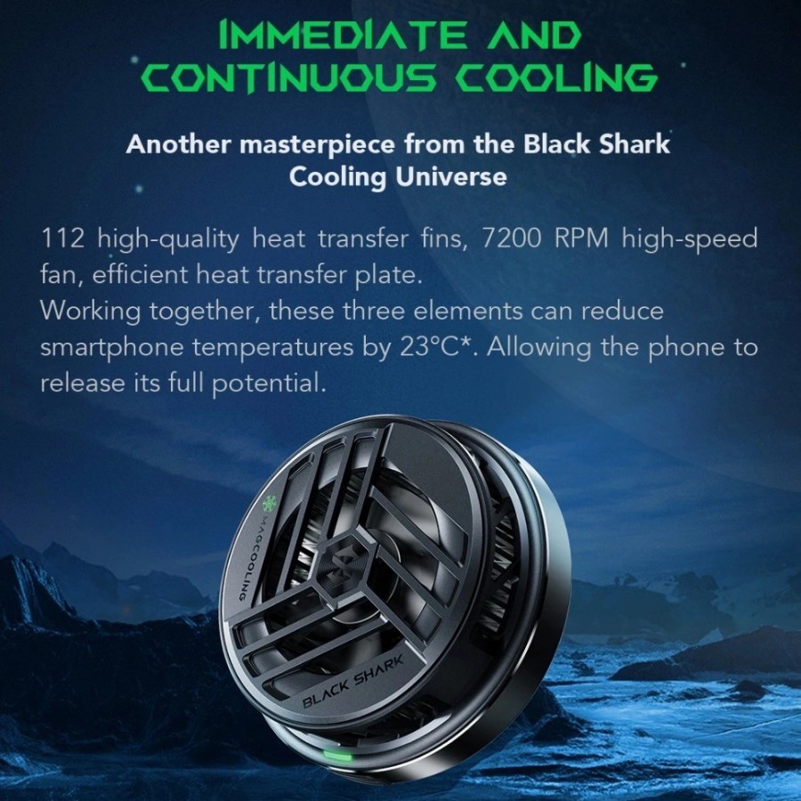 BlackShark Magnetic Cooler For Phone iPhone / android Mini Cooling Fan