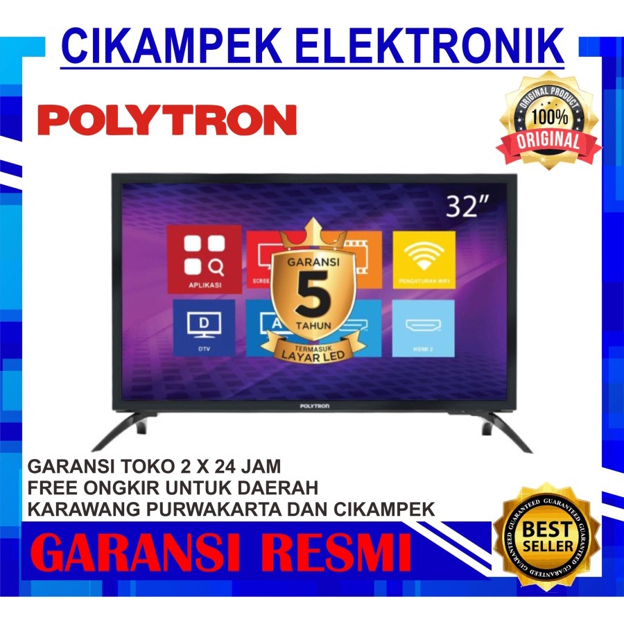 TV LED POLYTRON PLD 32MV1859 SMART TV 32 INCH DIGITAL TV