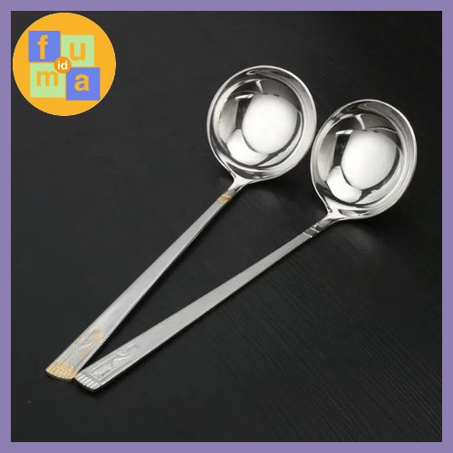 Centong Stainless steel Sup / Centong irus / Centong Sendok Kuah Shabu-shabu Bahan Food Grade / Centong Sayur Sendok Kuah Sup Alat Masak Stainless Steel Hot Pot Ladle Soup Anti Karat