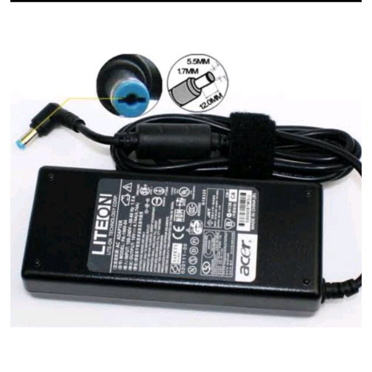 Adaptor Charger Acer Aspire 19V-4.74A (90W) DC 5.5*1.7 mm