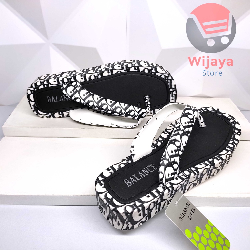 Sandal  BALANCE 944 Wedges Jepit Wanita IMPORT Sendal Jelly Cewek Perempuan