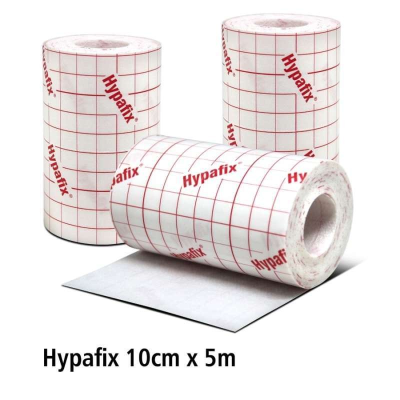 Hypafix 5cm x 5m &amp; 10cm x 5m BSN - Medical Tapes Non Woven - Plester Putih Penutup Luka Leukoplast Hypafix BSN