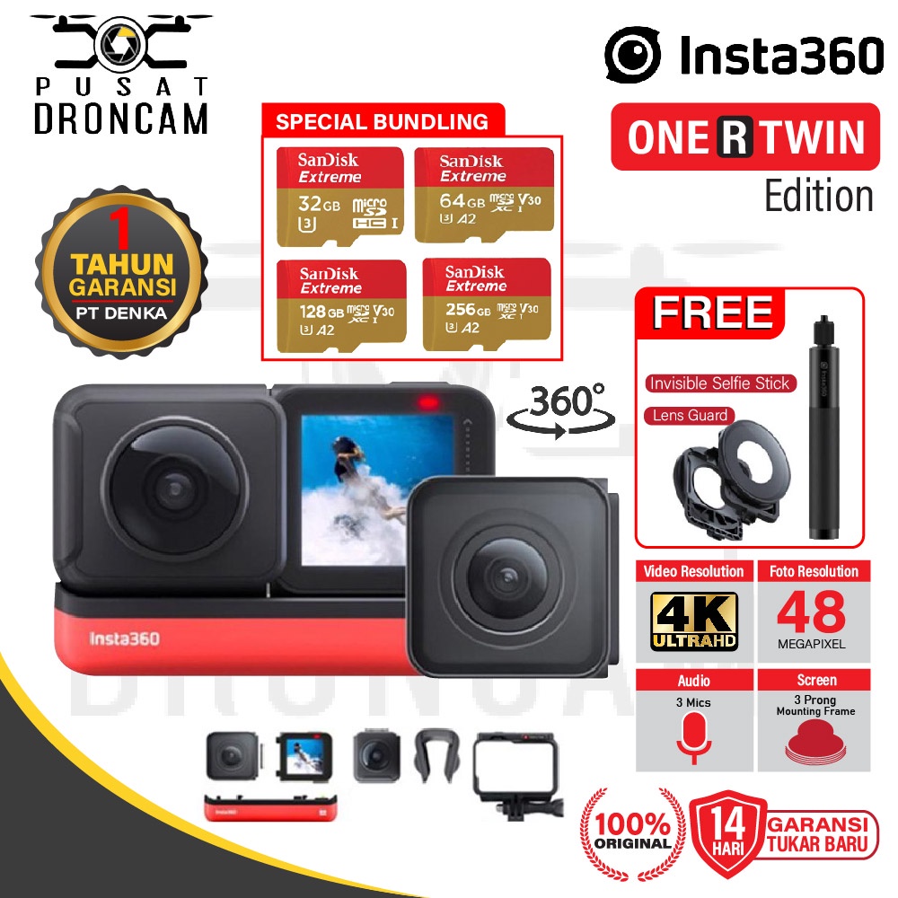 Insta360 ONE R Twin Edition Action Camera - Insta 360
