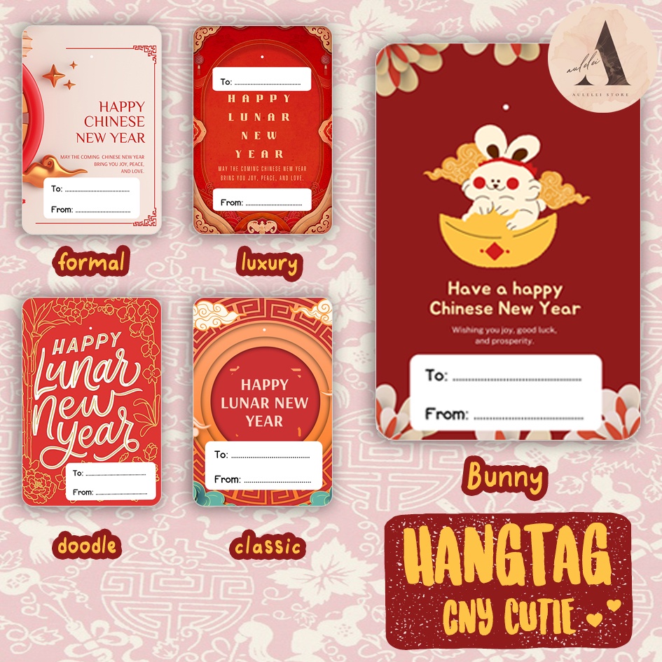 

CNY CUTIE Hangtag Label Gift Hampers Cute Hang Tag IMLEK CHINESE NEW YEAR SINCIA (AULELEI STORE)