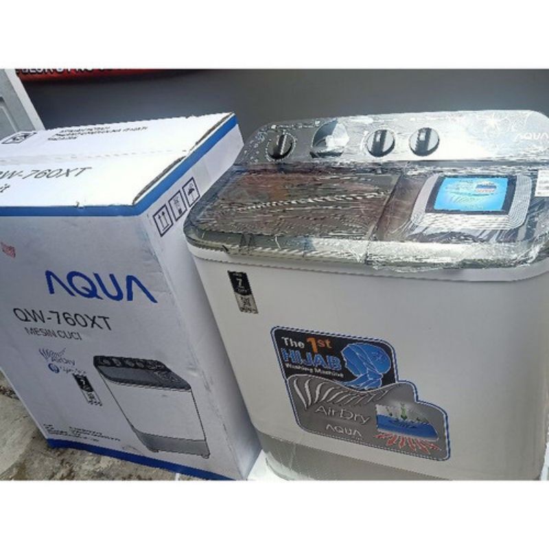 mesin cuci 2tabung AQUA QW-760XT /Mesin cuci 7kg /mesin cuci aqua(khusus batam saja)