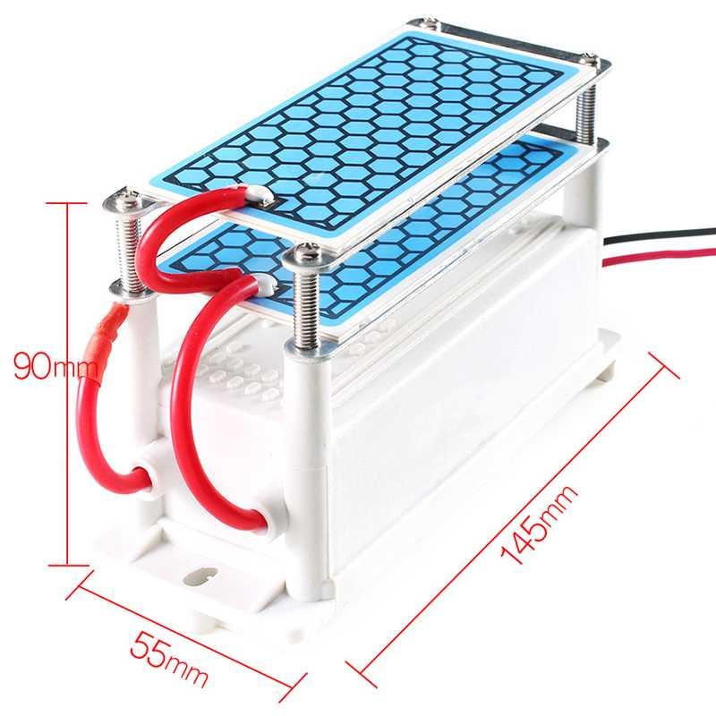 Ozonizer DIY Ozone Generator 10g/h Portable Ceramic Plate Air Purifier - AC220V10gC