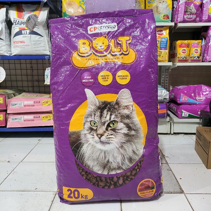 EXPEDISI Makanan Kucing Bolt Ikan Tuna Flavour Kemasan 20KG