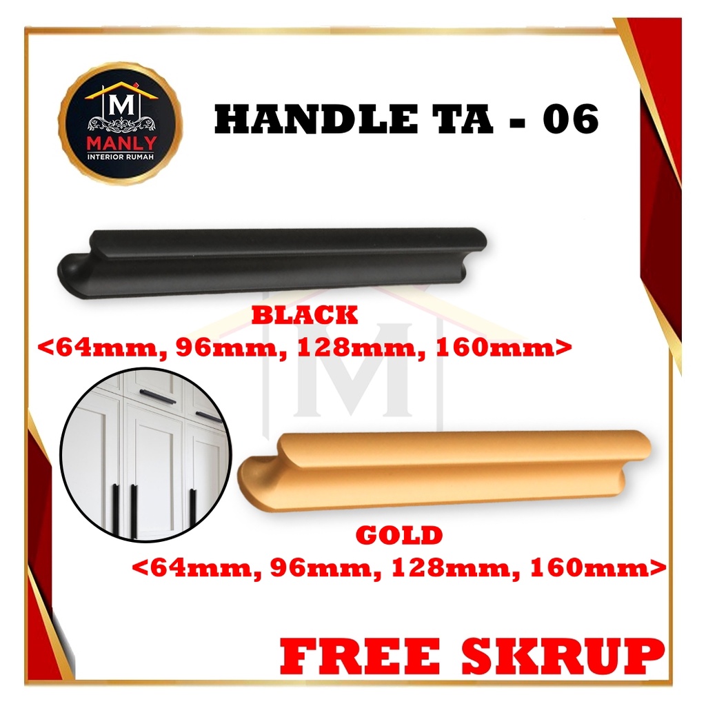 Handle / Handel TA 06 / Tarikan Laci / Lemari Kabinet TA 06