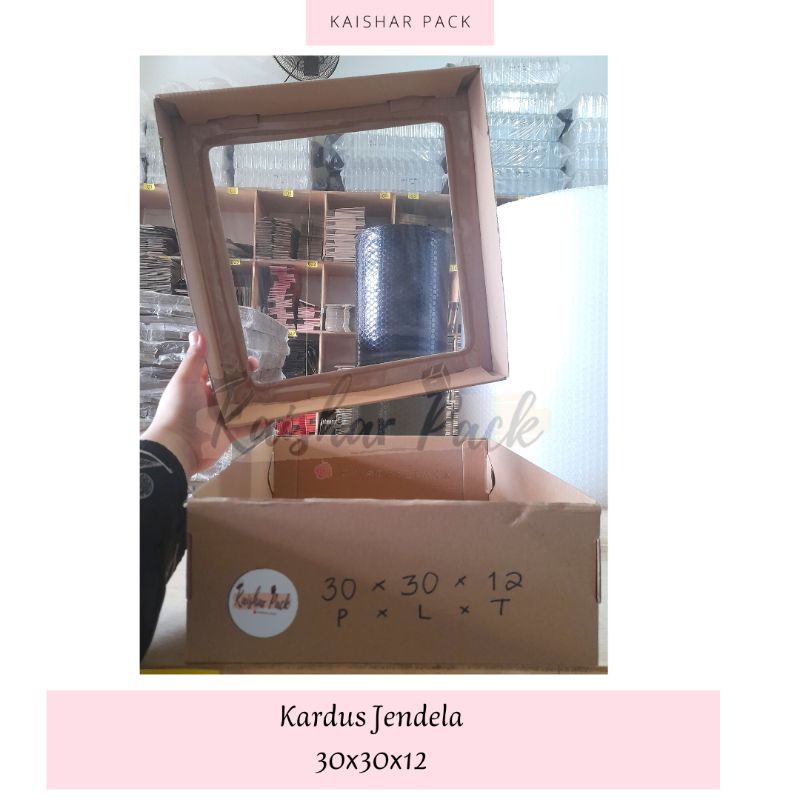 

KARDUS JENDELA ATAS 30X30X12 / PIECES