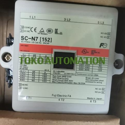 SC-N7 SC N7 SC-N 7 152A AC220V 3Pole 200 Amp Magnetic Contactor PX60 automationc00 Kualitas Baik