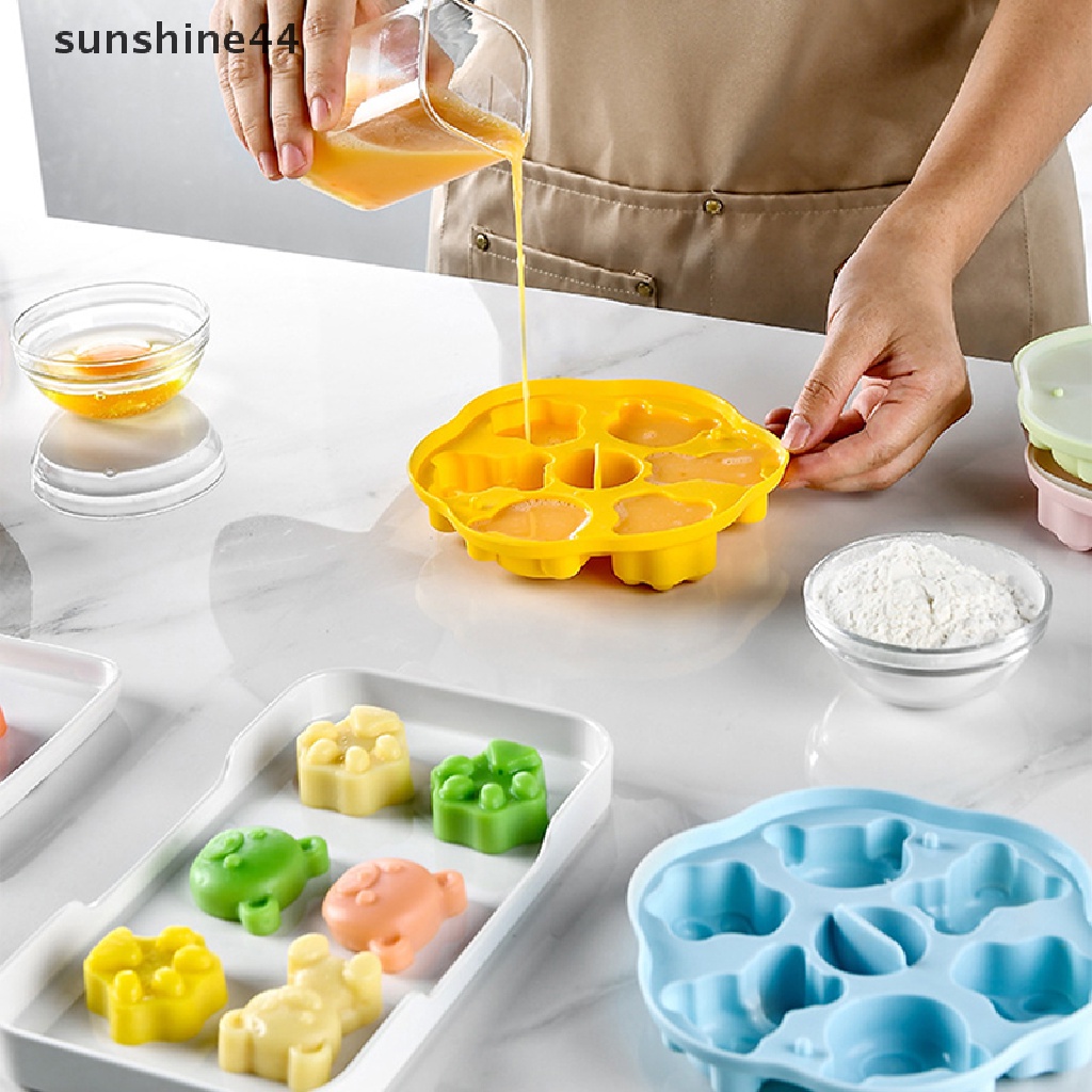 Sunshine Cetakan Silikon Kartun Beruang DIY Alat Decorag Kue Untuk Kotak Makan Bayi.