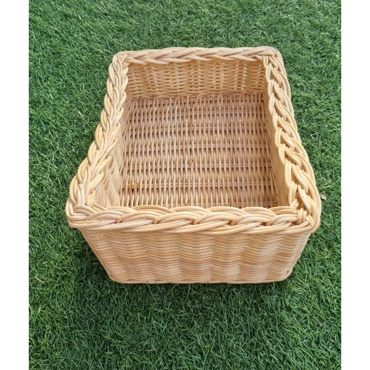 Kerajinan Tangan Rotan - Kotak Keranjang Parsel - 25x19x13cm