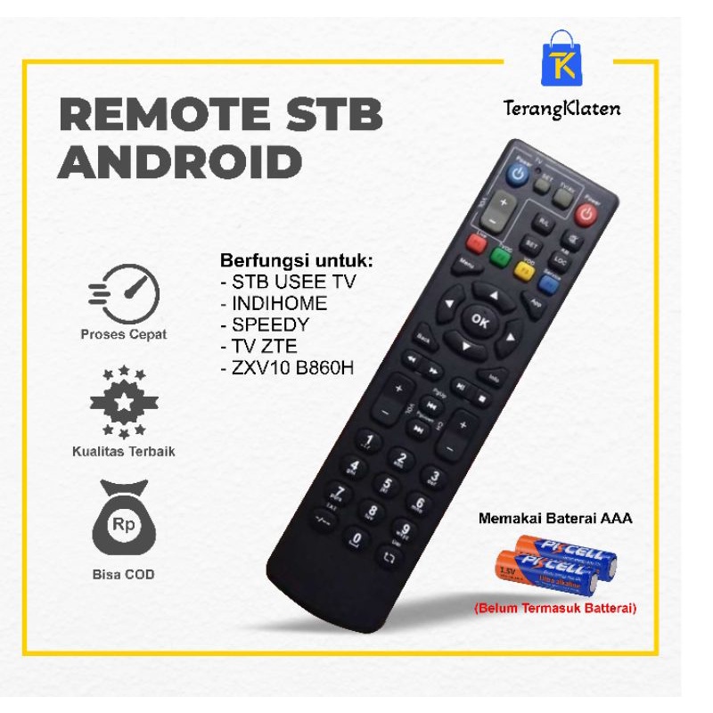 REMOTE STB ANDROID UNIVERSAL SPEEDY ZTE B760H ZXV10 B860H