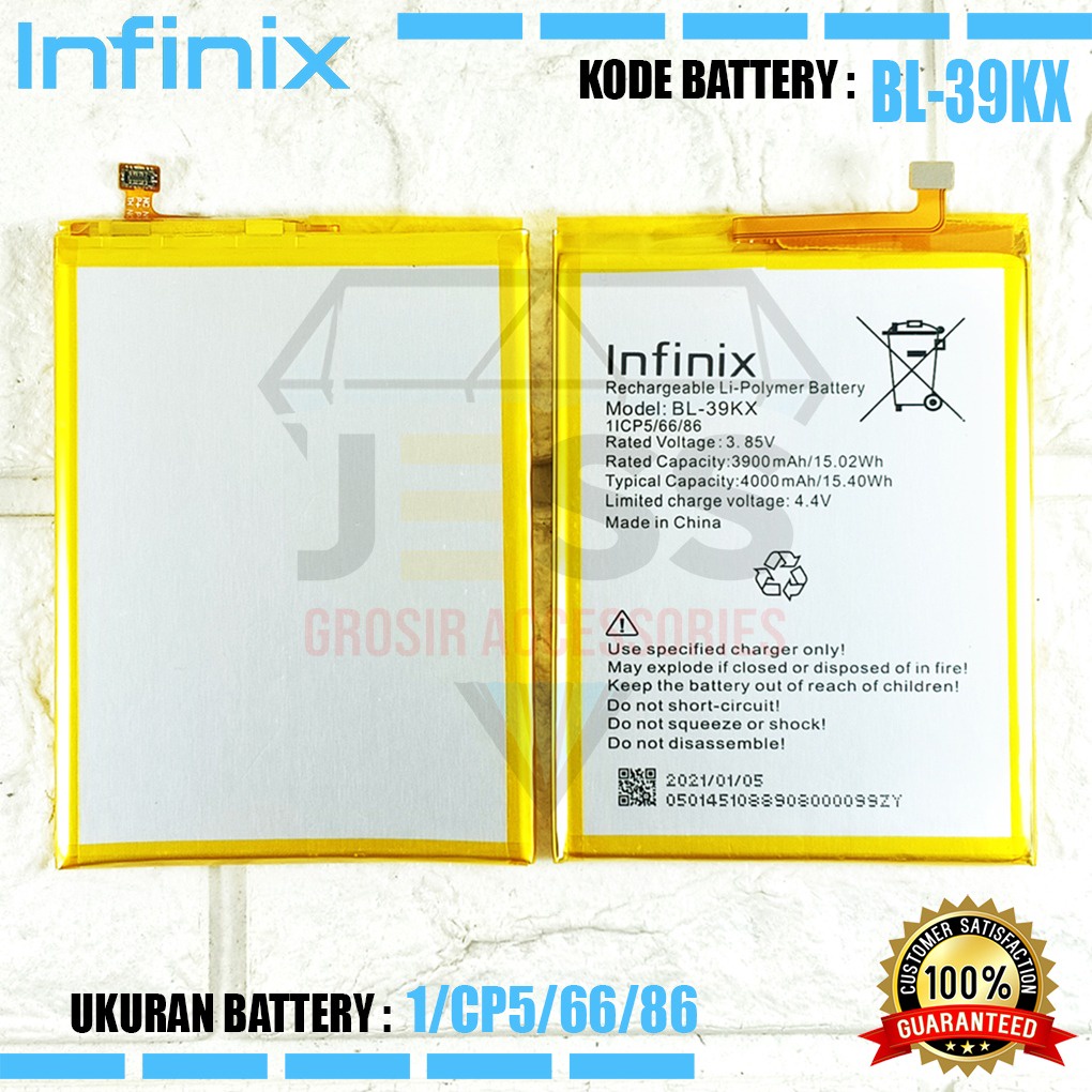 Baterai Battery Original ERRLY  BL-39KX BL39KX For Type Hp INFINIX S4 - X626 - X626B &amp; HOT 7 PRO , X625 - X625B - X625D &amp; HOT 7 - X624 - X624B