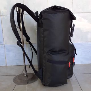 TAS RANSEL PRIA WATERPROOF BACKPACK LAPTOP  15 INCI DEIKER R2 BLACK TAS OUTDOOR TAS PUNGGUNG ANTI AIR