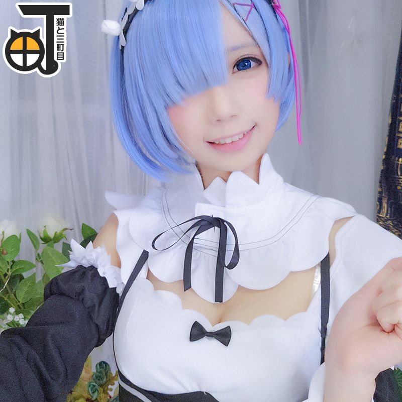 ✨ READY ✨ Sanmachime - Rem Ram Re:Zero Maid Costume Cosplay