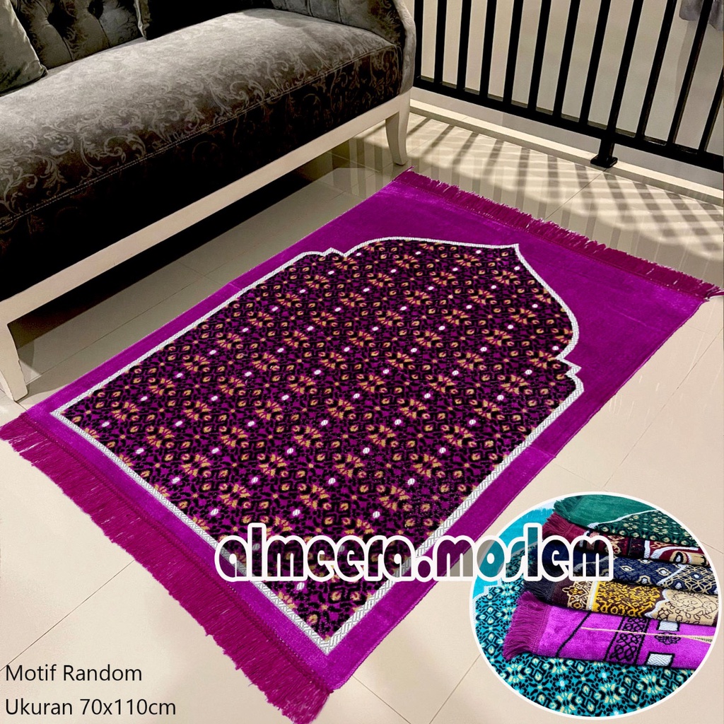 Sajadah Turki Bulu Premium Sajadah Besar Ukuran 70X110cm - Almeera moslem