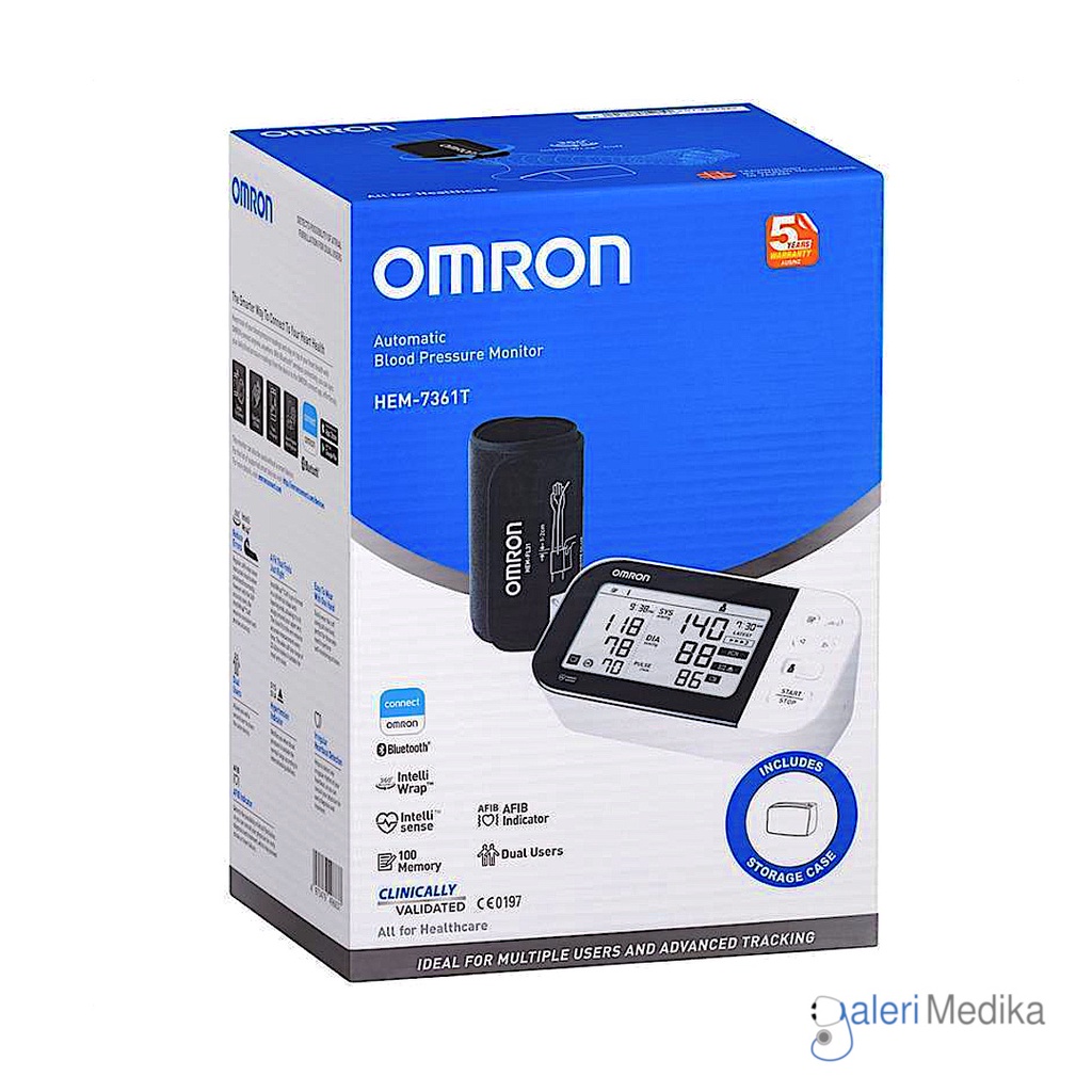 Tensimeter Digital Omron HEM-7361T / HEM 7361 T dengan Koneksi Bluetooth