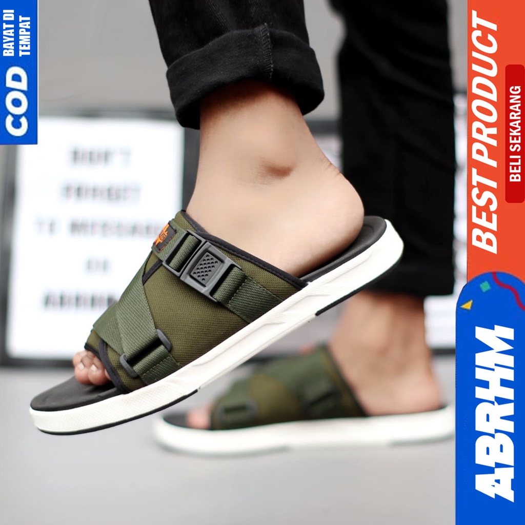 Sandal Slide Pria Sendal Selop Pria Terbaru Abrhm Sures