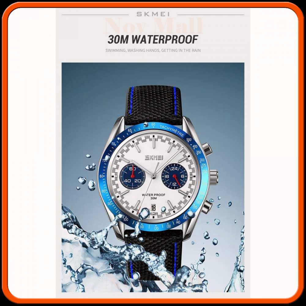 SKMEI Jam Tangan Analog Chrono Tachymeter Waterproof - 9292