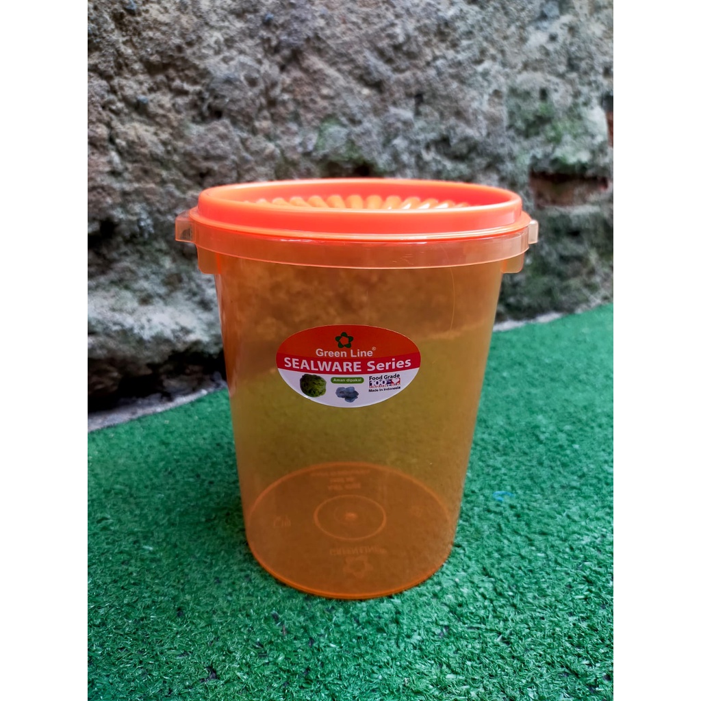 Toples sealware greenline 1000Ml plastik bulat