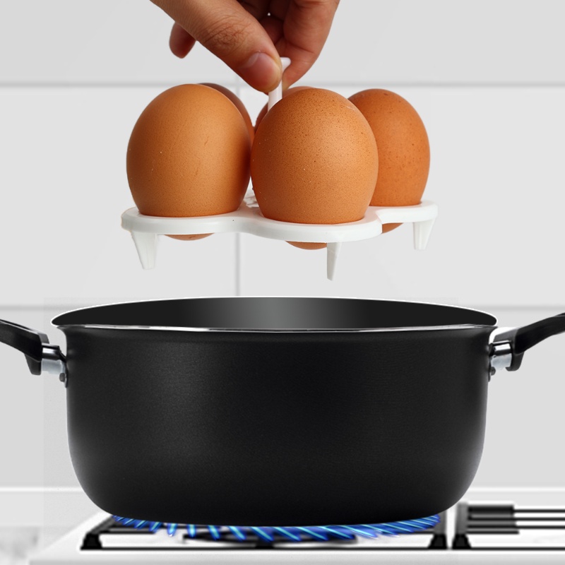 Vertical Egg Tray Peralatan Masak Dapur Panci Kesehatan Rumah Tangga Egg Cooker Plastik Bulat Mengukus Berdiri Kreatif Pengukus Makanan Multifungsi Kukus Rak Telur