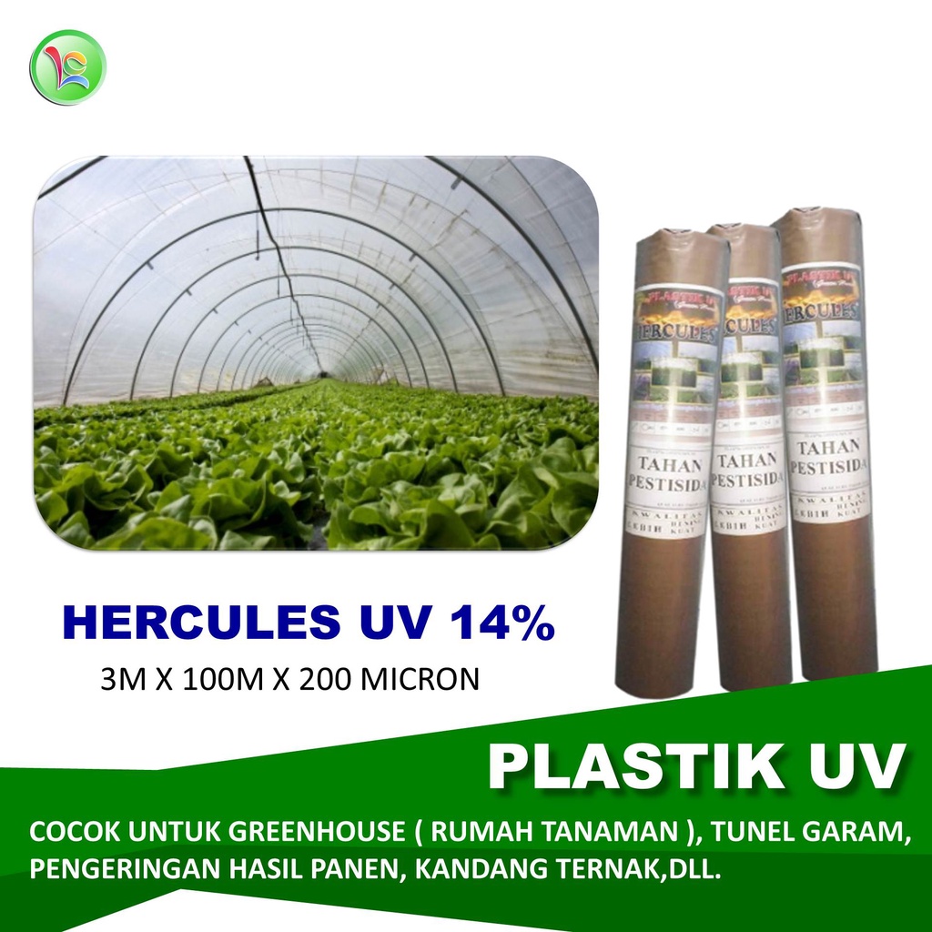 PLASTIK UV 14% HERCULES PLASTIK UV 6% HERCULES 3X100M 200MICRON