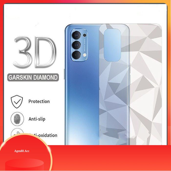 Garskin Diamond 3D Clear Diamond Skin Back for Xiaomi Redmi 9 / 9A / 9C / 9T / ANTI JAMUR / ANTI JAM