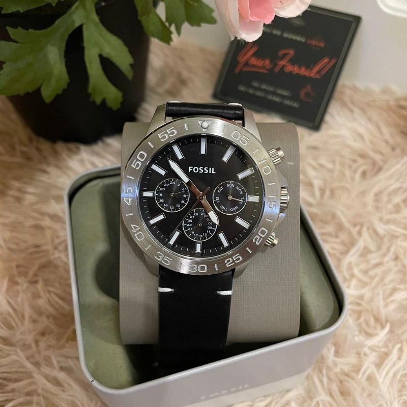 Ready jam tangan cowok fsl original BQ1008 bannon Multifunction stainless steel Watch black BQ2708 4