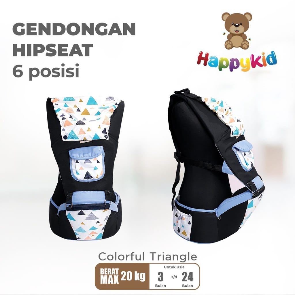 Happy Kid Gendongan Hipseat Murah 6 Posisi / Gendongan Bayi Hipseat HappyKid