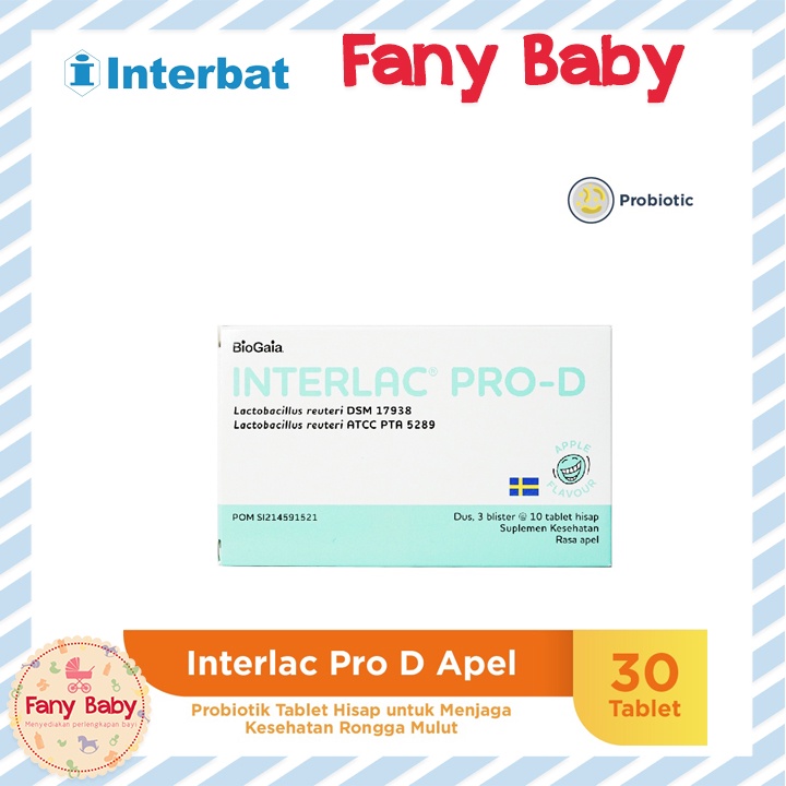 INTERLAC PRO D LOZENGES TABLET HISAP - 3 STRIP @ 10 TABLET