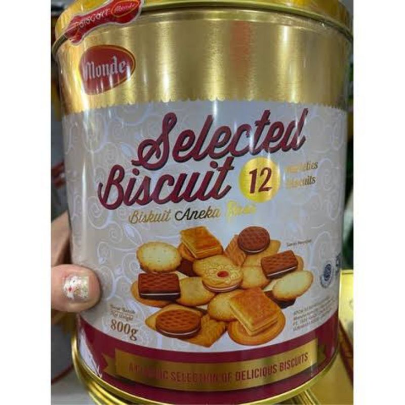 

Monde Selected Biscuits, Monde Biskuit, Kue Kaleng, Biskuit Kaleng 800gr Monde