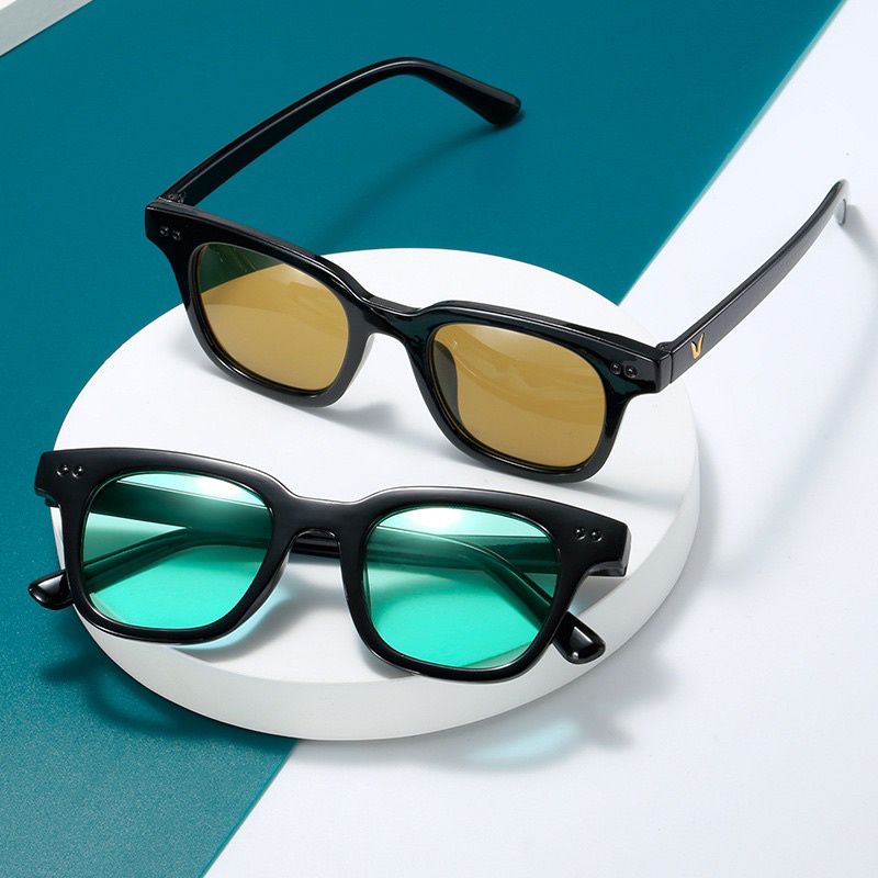 ZAYKA== KACAMATA HITAM FASHION KOREAN LENSA COLOR PRIA WANITA TRENDY