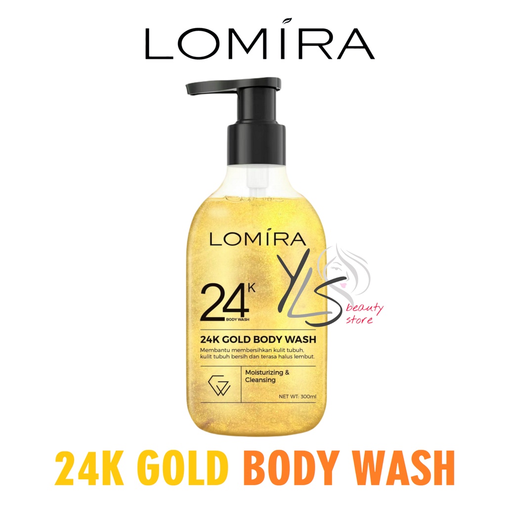 LOMIRA 24K GOLD BODY WASH - TERDAFTAR BPOM - SABUN MANDI CAIR LOMIRA MURAH