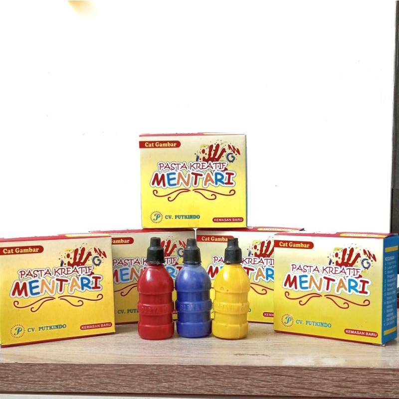 FINGER PAINTING ANAK / CAT AIR/ CAT LUKIS ANAK MAINAN EDUKASI  PASTA KREATIF MENTARI
