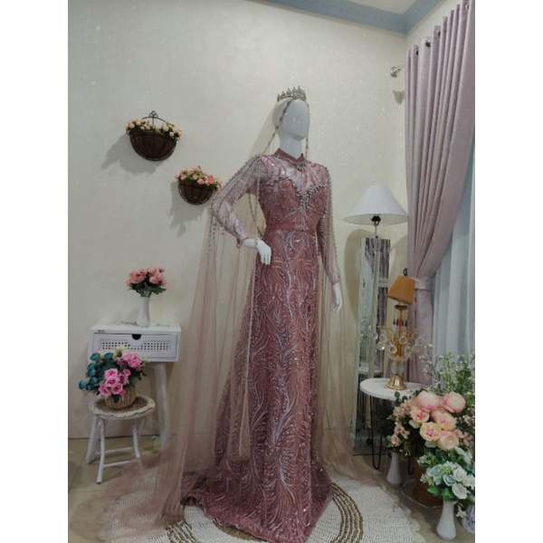 Syar'i Dress Wedding Cantik Murah