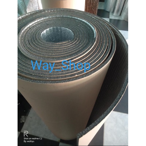 PEREDAM PANAS 1 METER TEBAL 9mm Alumunium Foil peredam panas mobil peredam mesin kap mesin DLL