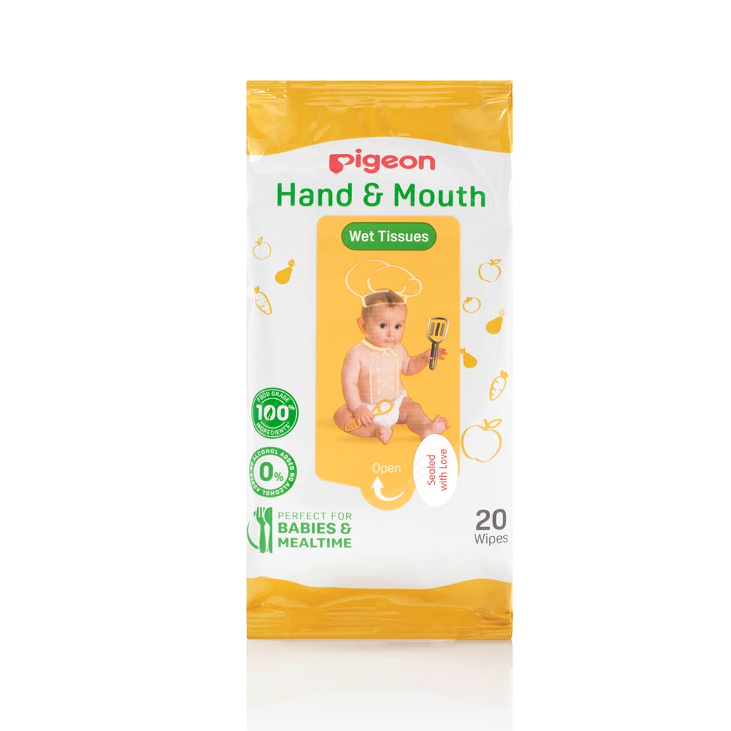 Pigeon Hand &amp; Mouth tissue 20 wipes