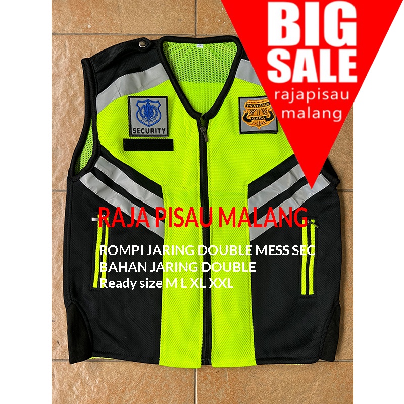 RPM Termurah Promo Rompi Security - Rompi Satpam - Rompi Hight Quality Double Mes Tebal