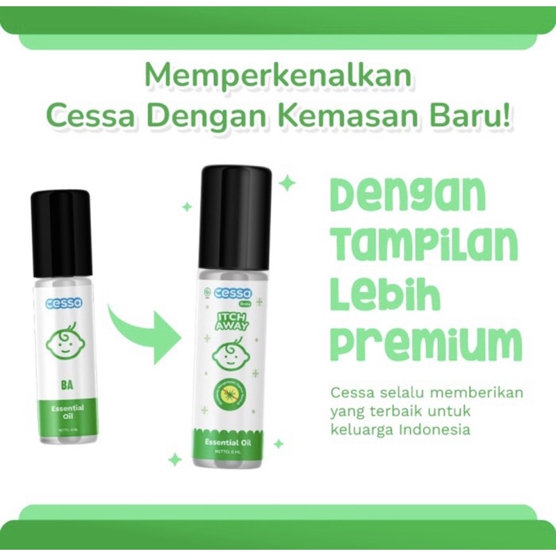Cessa itch away roll on 8 ml ( essetial oil anti nyamuk bayi )