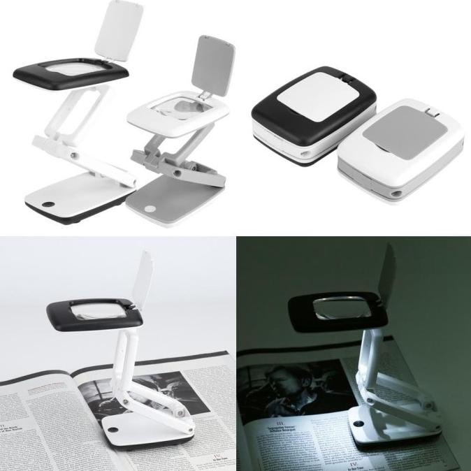 

Kaca Pembesar Lipat Multi fungsi+Lamp LED/ Magnifying Glass. Mikroskop