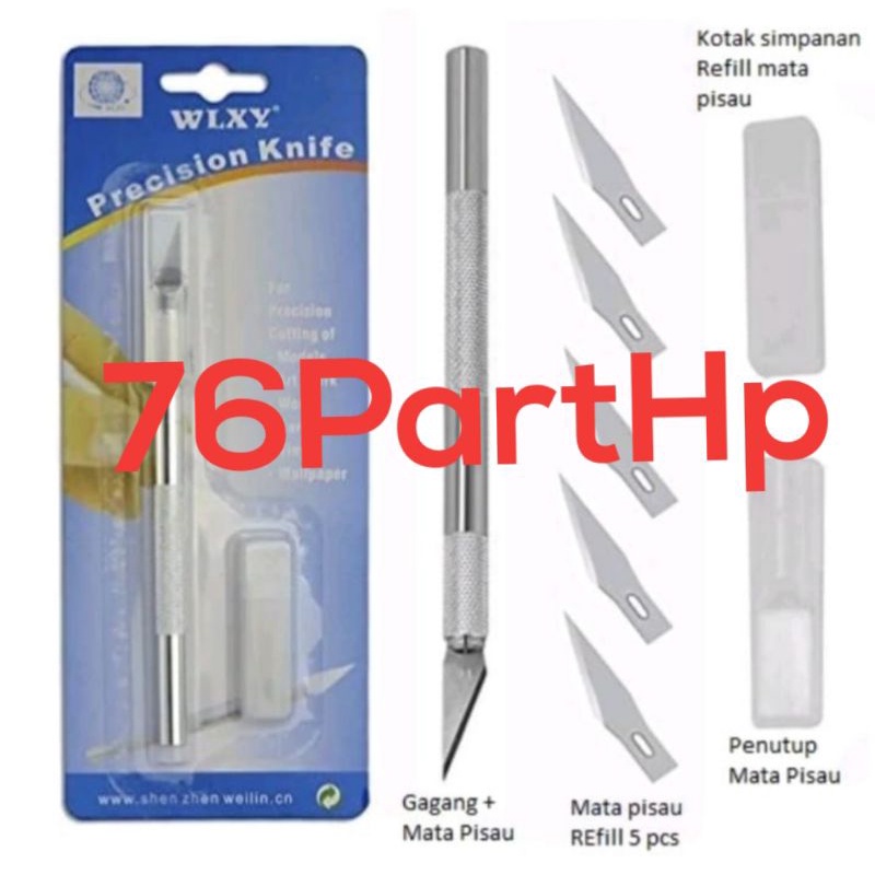 Cutter Pisau servis  - IC  - Ukir precision Knife Set WLXY 9309