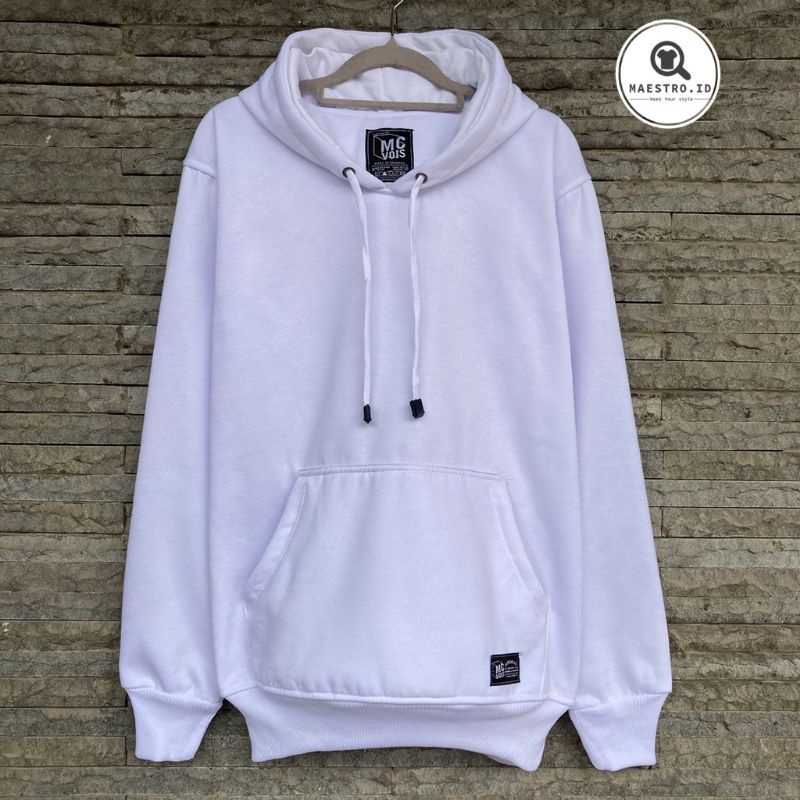 Sweater Hoodie Polos Putih Jaket Polos Fleece Premium Jaket cowo Hoodie Cewek Premium