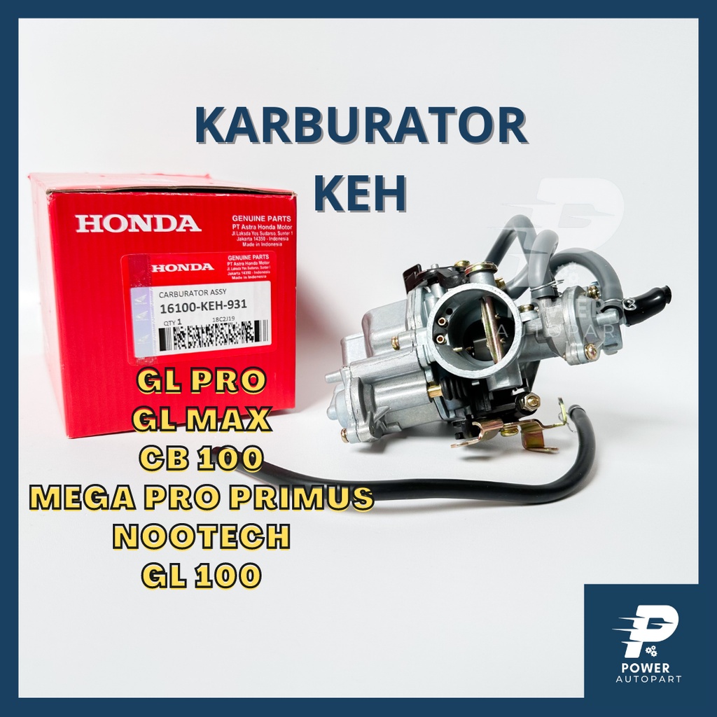 KARBURATOR KARBU HONDA ASLI ORIGINAL Mega Pro Primus, GL Pro, GL MAX, GL 100, CB 100, NEOTECH - KEH