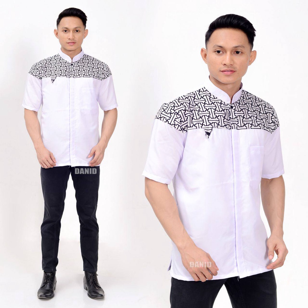 new baju koko pria kurta lengan pendek original tajol koko pasar turi