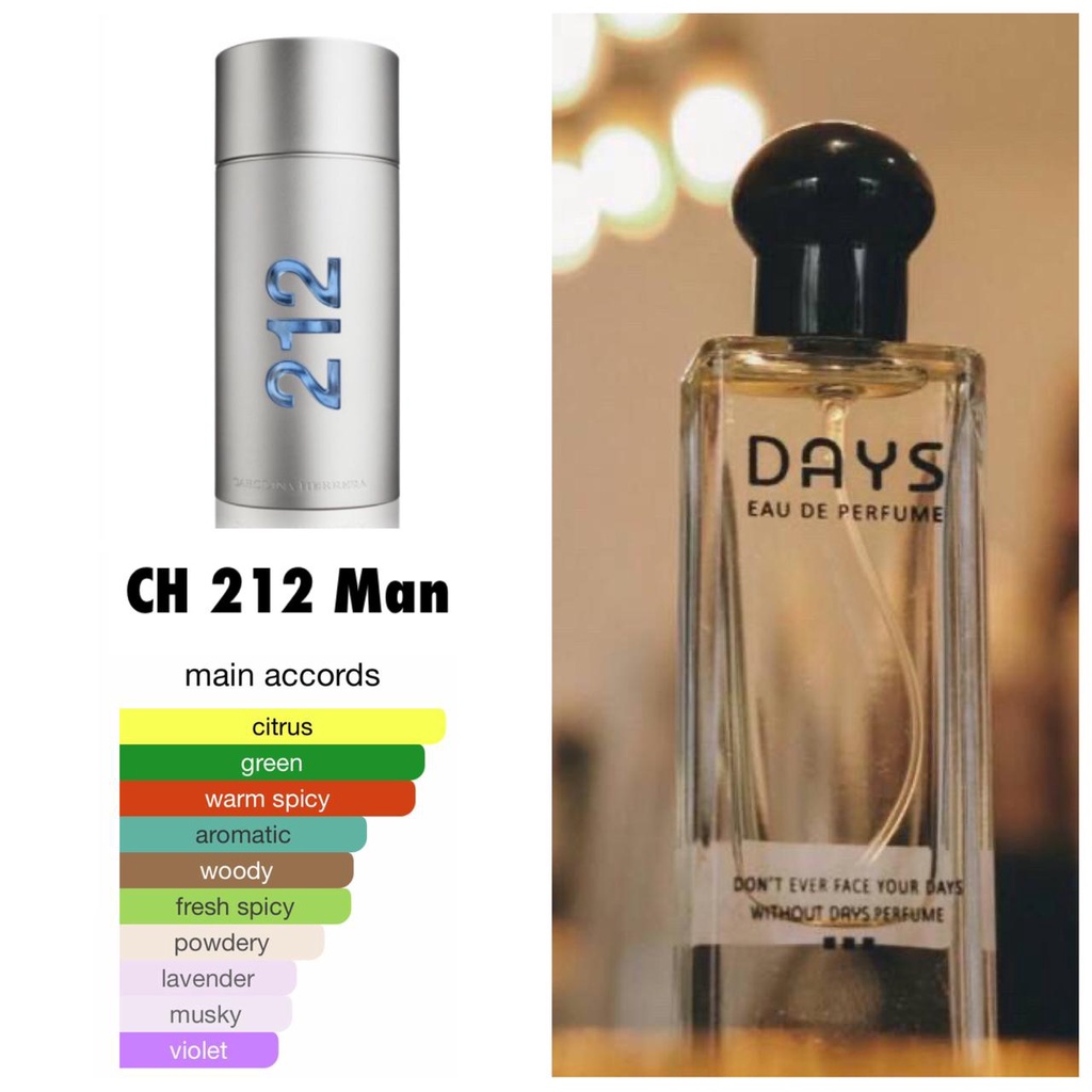 DAYS PARFUME inspired parfume by CH 212 MAN